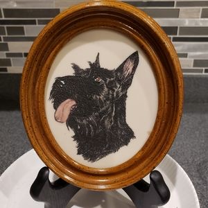 Vtg. Marvetti Cultured-Ivory Engraving